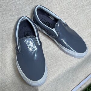 Vans Glossy Gray Slip-On sneakers